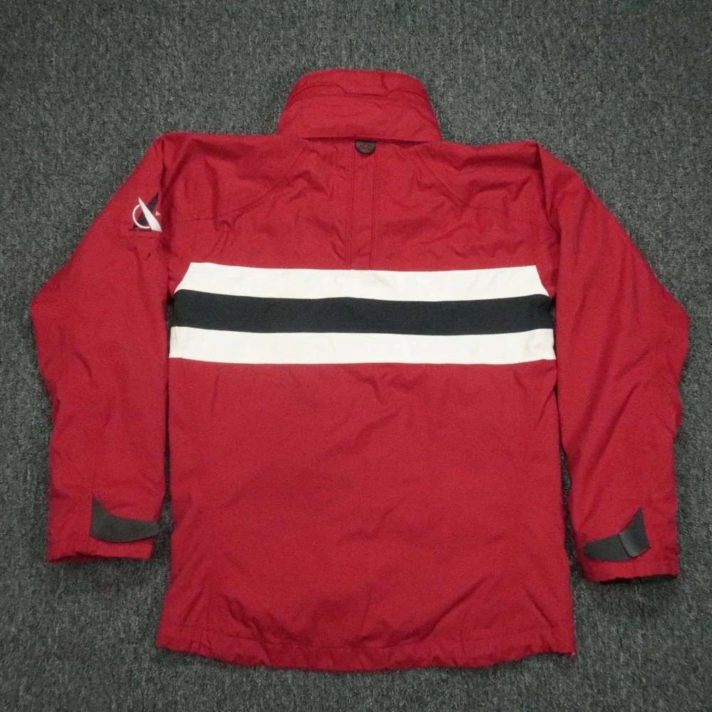 Helly Hansen Jacket Men Small Red Original Sailing Crimson Waterproof Tech 31098
